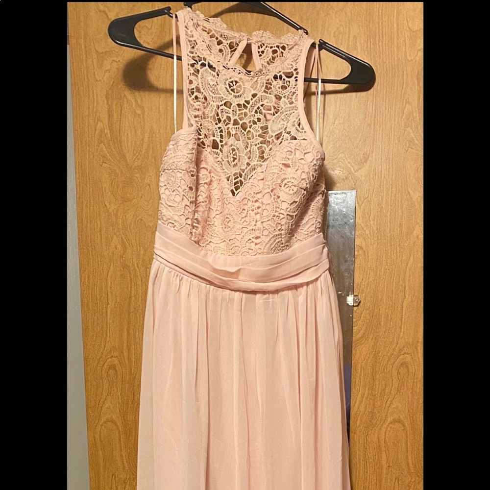 Saved By The Dress Crochet Pink Maxi